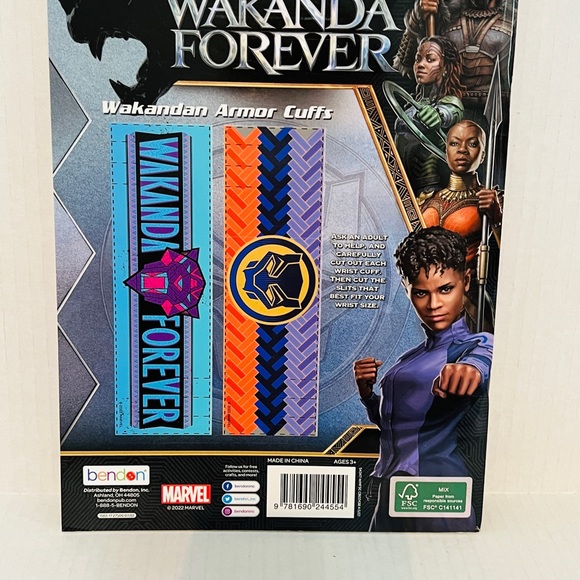 Disney Marvel Black Panther Wakanda Forever Movie Sticker/ Activity Book - Picture 2 of 3